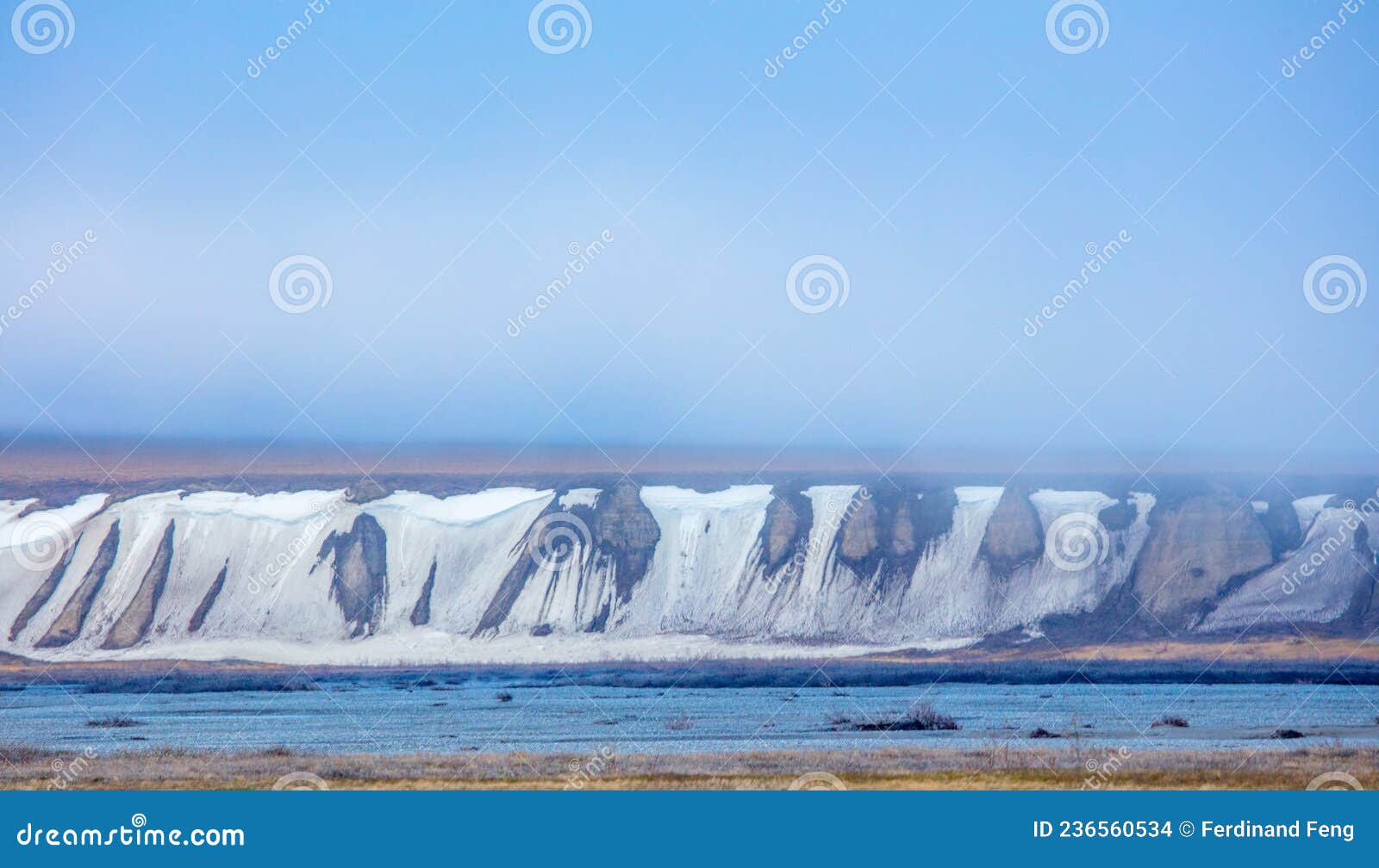 dalton highway, alaska, usa. glaciers and icebergs in the arctic circle